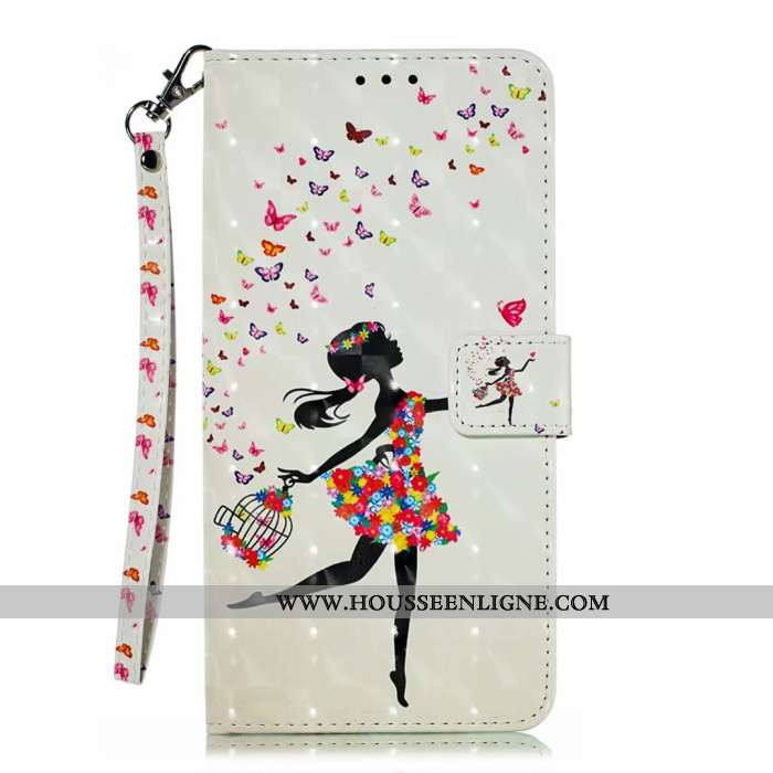 Étui Nokia 5.1 Plus Portefeuille Dessin Animé Mignonne Téléphone Portable 2020 Noir