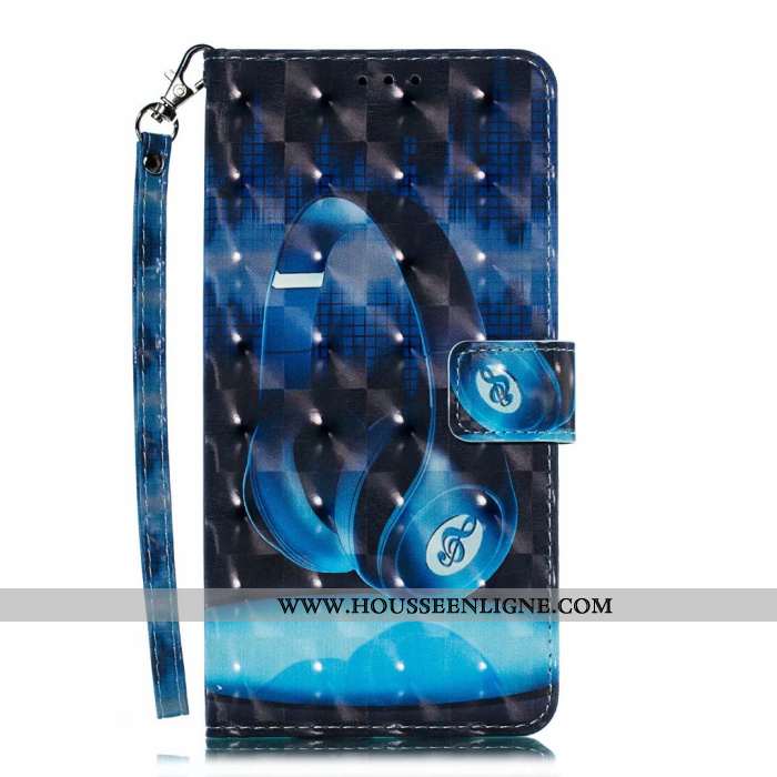 Étui Nokia 5.1 Plus Portefeuille Dessin Animé Mignonne Téléphone Portable 2020 Noir