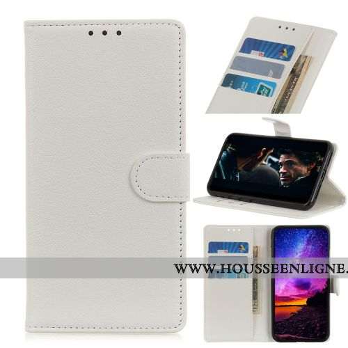 Étui Nokia 5.1 Protection Portefeuille Téléphone Portable Coque Blanc Incassable Blanche