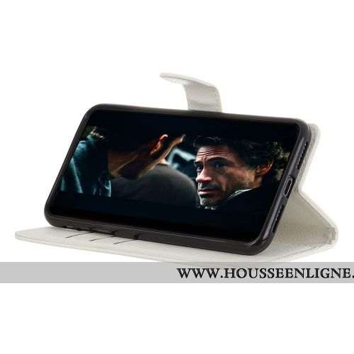 Étui Nokia 5.1 Protection Portefeuille Téléphone Portable Coque Blanc Incassable Blanche