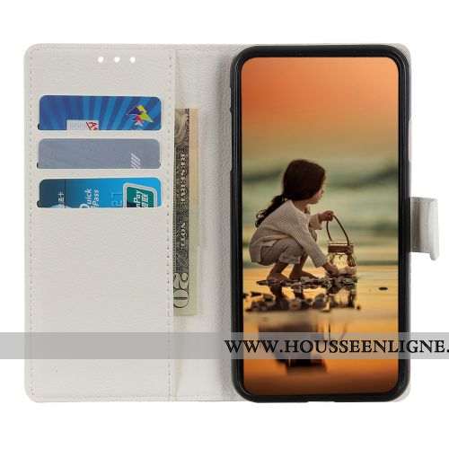 Étui Nokia 5.1 Protection Portefeuille Téléphone Portable Coque Blanc Incassable Blanche