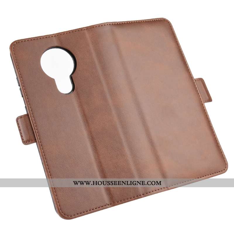 Étui Nokia 5.3 Cuir Modèle Fleurie Téléphone Portable Protection Clamshell Une Agrafe Rouge