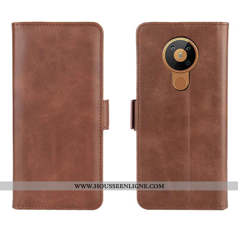Étui Nokia 5.3 Cuir Modèle Fleurie Téléphone Portable Protection Clamshell Une Agrafe Rouge
