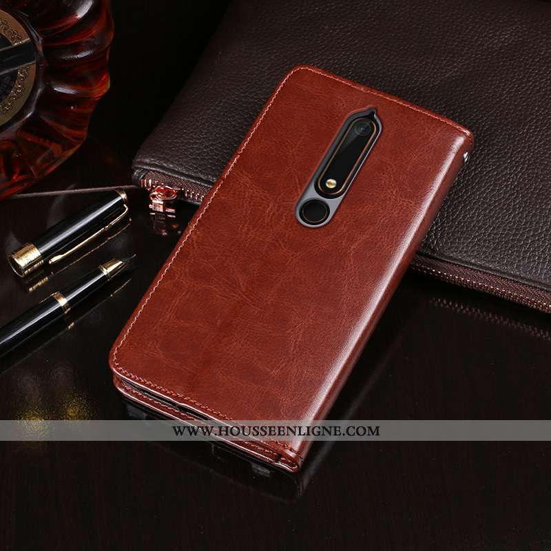 Étui Nokia 6.1 Protection Créatif Rouge Coque 2020 Housse Carte