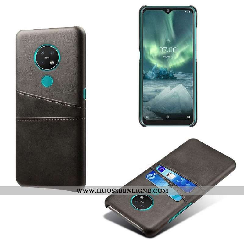 Étui Nokia 6.2 Personnalité Cuir Rose Petit Carte Incassable