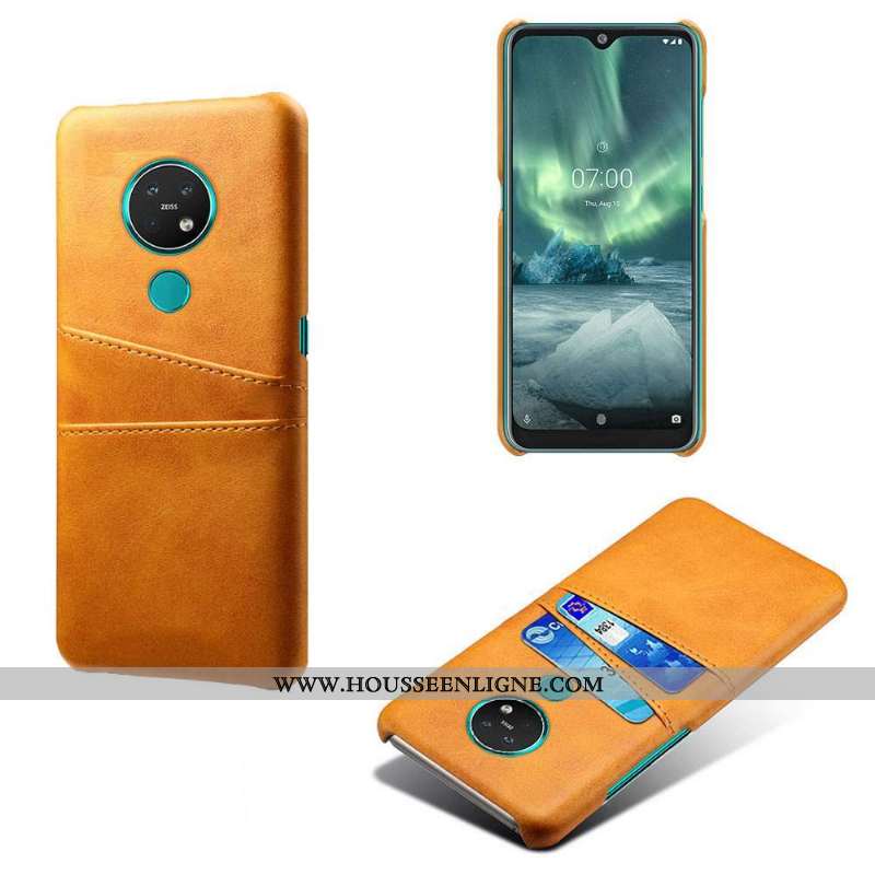 Étui Nokia 6.2 Personnalité Cuir Rose Petit Carte Incassable