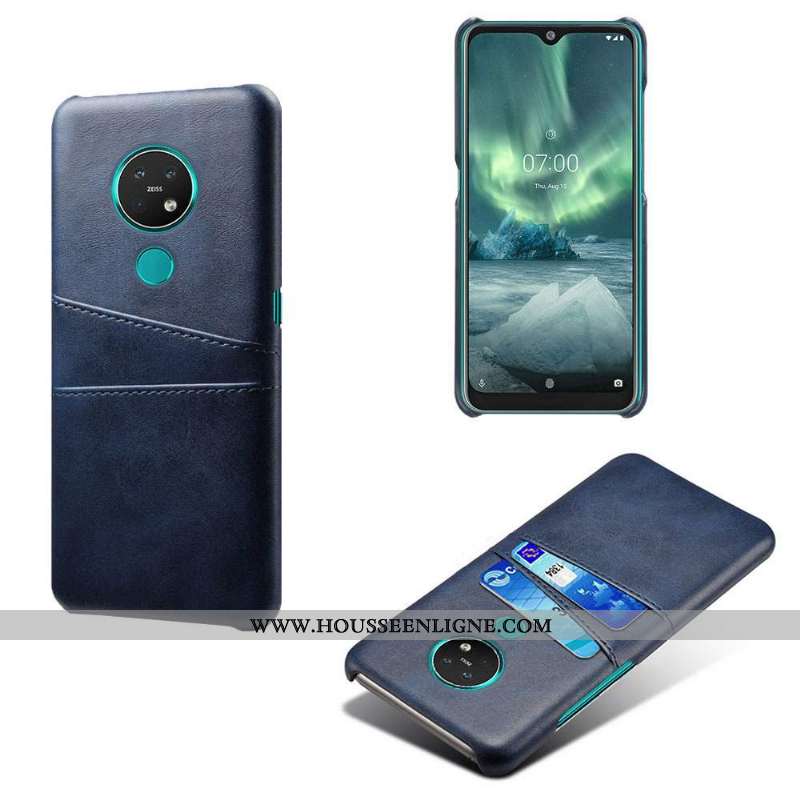 Étui Nokia 6.2 Personnalité Cuir Rose Petit Carte Incassable