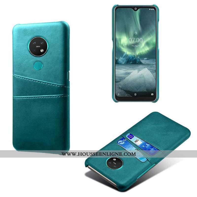 Étui Nokia 6.2 Personnalité Cuir Rose Petit Carte Incassable