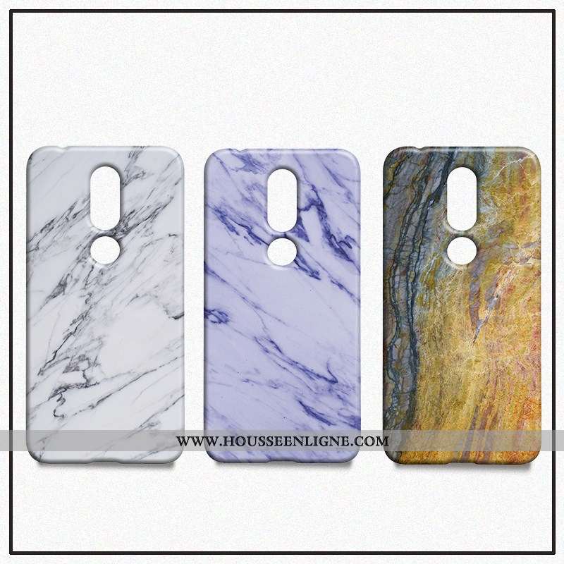 Étui Nokia 7.1 Délavé En Daim Modèle Fleurie Grand Coque Bleu Téléphone Portable