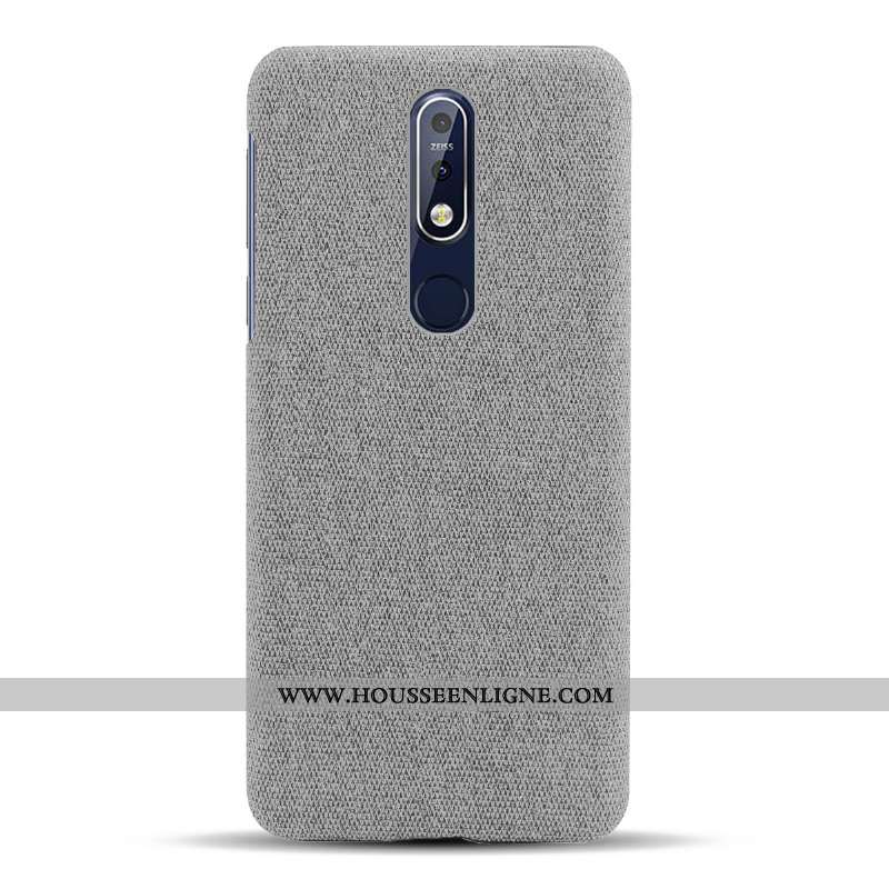 Étui Nokia 7.1 Légère Protection Tissu Noir Légères Téléphone Portable