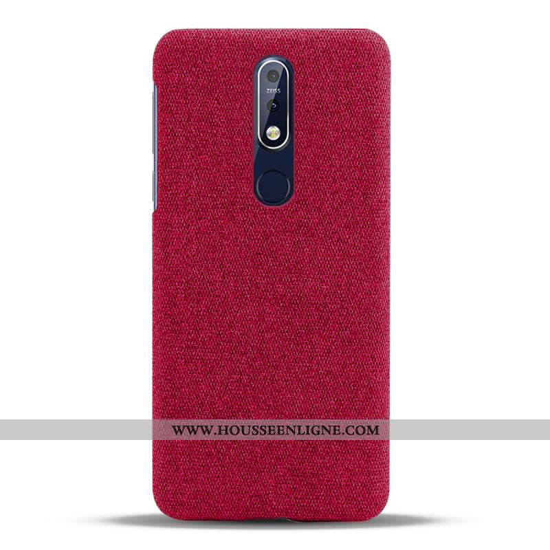 Étui Nokia 7.1 Légère Protection Tissu Noir Légères Téléphone Portable