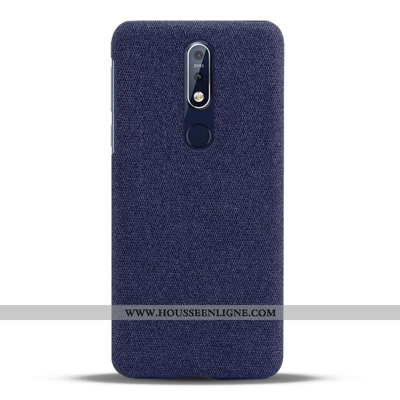 Étui Nokia 7.1 Légère Protection Tissu Noir Légères Téléphone Portable