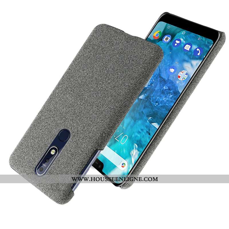 Étui Nokia 7.1 Légère Protection Tissu Noir Légères Téléphone Portable