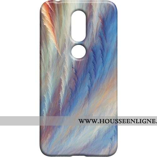 Étui Nokia 7.1 Protection Délavé En Daim Téléphone Portable Personnalité Difficile Multicolore Color