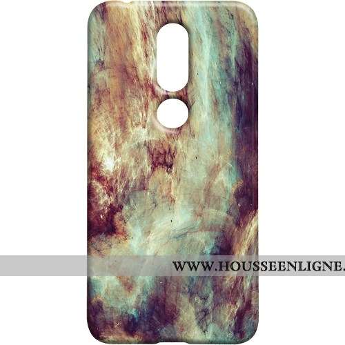 Étui Nokia 7.1 Protection Délavé En Daim Téléphone Portable Personnalité Difficile Multicolore Color