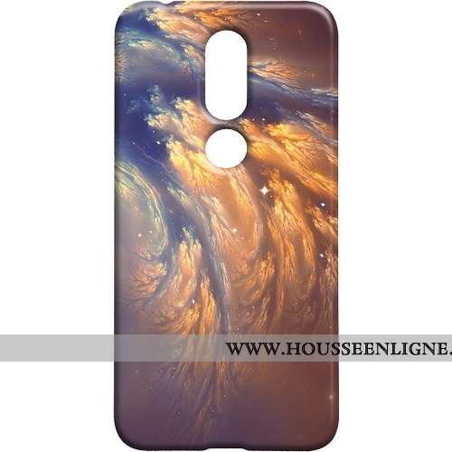 Étui Nokia 7.1 Protection Délavé En Daim Téléphone Portable Personnalité Difficile Multicolore Color