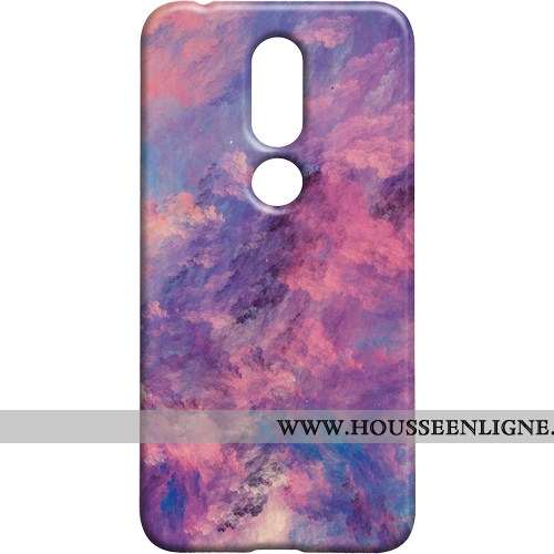 Étui Nokia 7.1 Protection Délavé En Daim Téléphone Portable Personnalité Difficile Multicolore Color