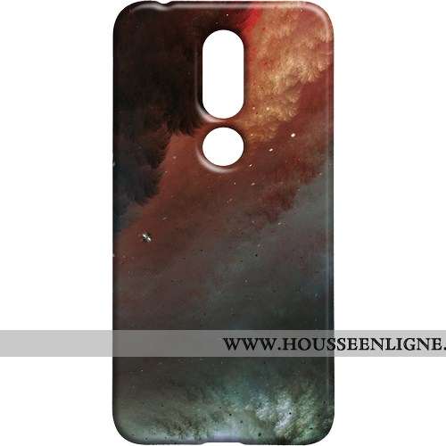 Étui Nokia 7.1 Protection Délavé En Daim Téléphone Portable Personnalité Difficile Multicolore Color