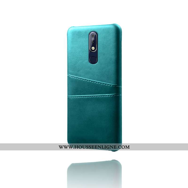Étui Nokia 7.1 Protection Personnalité Vintage Carte Gris Business Cuir