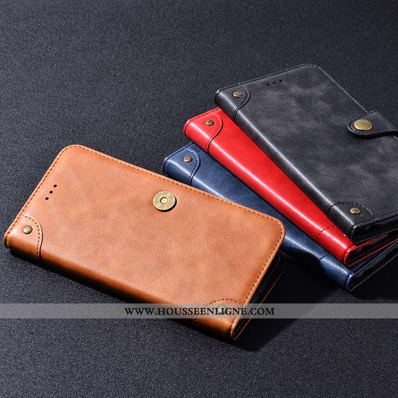Étui Nokia 7.2 Portefeuille Cuir Protection Housse Coque Noir