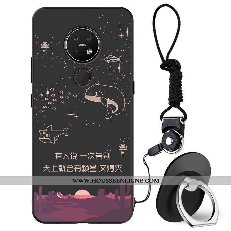 Étui Nokia 7.2 Silicone Protection Tout Compris Téléphone Portable Incassable Coque Délavé En Daim N