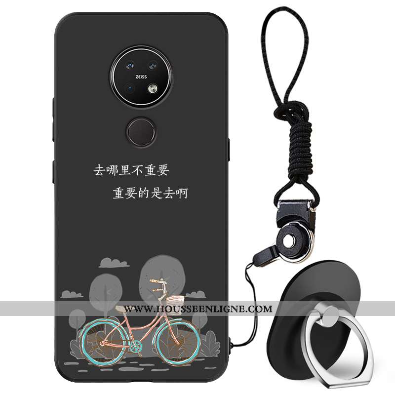 Étui Nokia 7.2 Silicone Protection Tout Compris Téléphone Portable Incassable Coque Délavé En Daim N