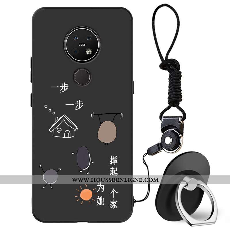 Étui Nokia 7.2 Silicone Protection Tout Compris Téléphone Portable Incassable Coque Délavé En Daim N
