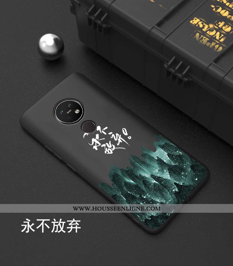 Étui Nokia 7.2 Silicone Protection Tout Compris Téléphone Portable Incassable Coque Délavé En Daim N