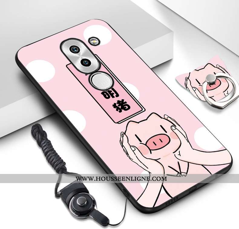 Étui Nokia 7 Plus Délavé En Daim Fluide Doux Rose Téléphone Portable Tout Compris Incassable