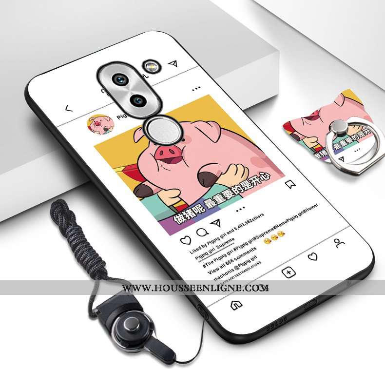 Étui Nokia 7 Plus Délavé En Daim Fluide Doux Rose Téléphone Portable Tout Compris Incassable