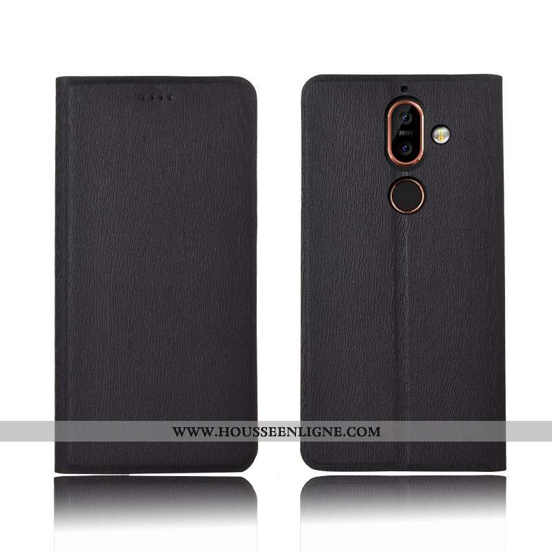 Étui Nokia 7 Plus Fluide Doux Silicone Nouveau Incassable Protection Housse Coque Bleu