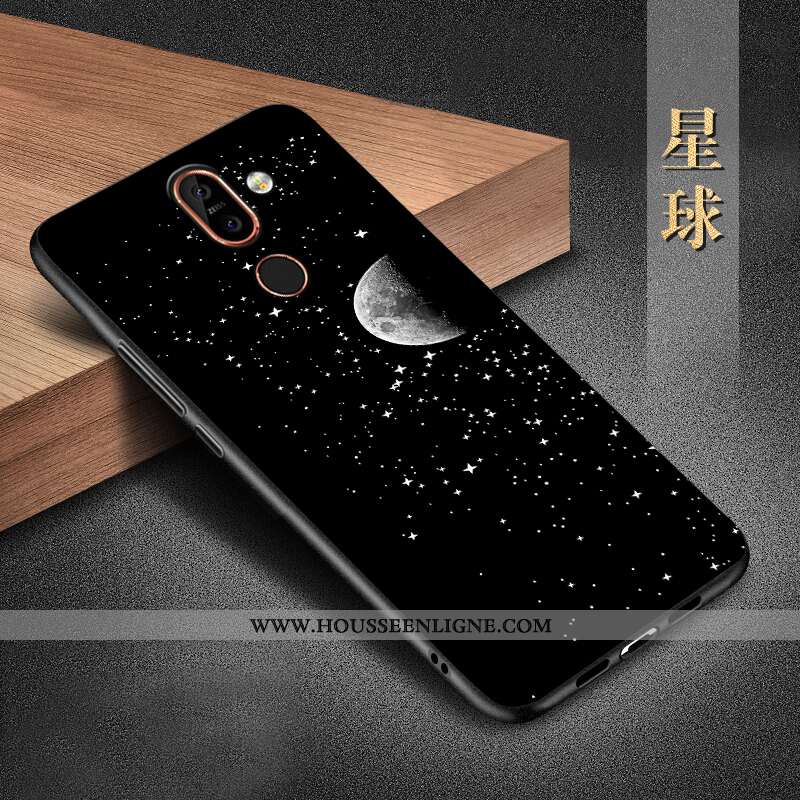 Étui Nokia 7 Plus Silicone Protection Téléphone Portable Coque Incassable Noir Tout Compris