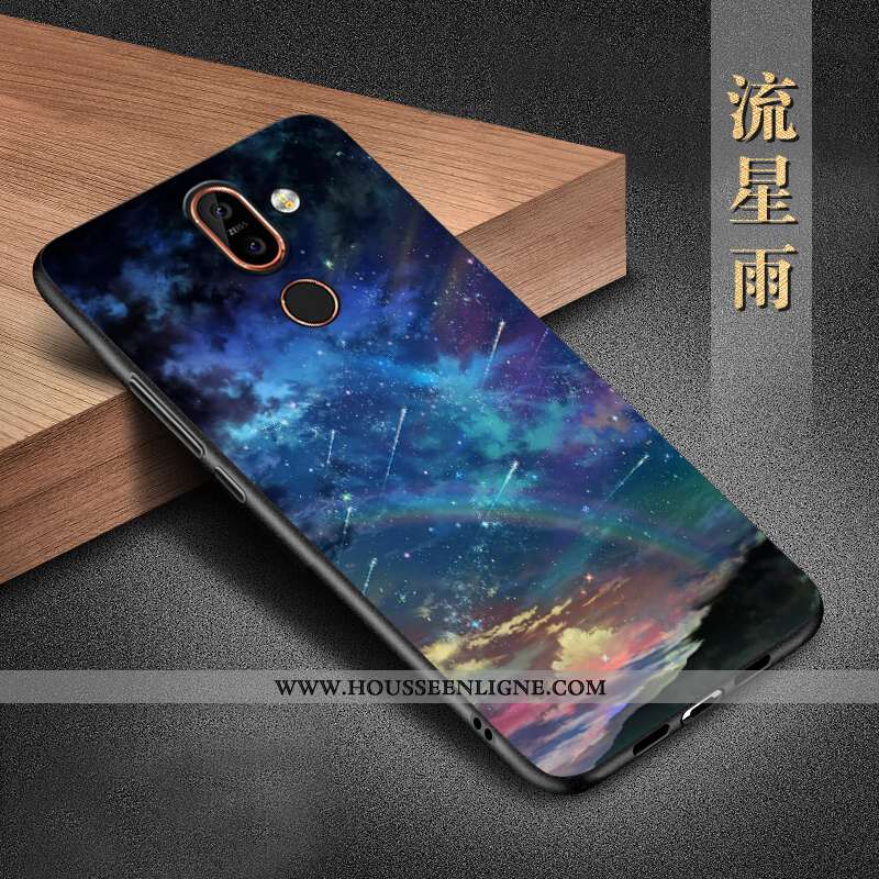 Étui Nokia 7 Plus Silicone Protection Téléphone Portable Coque Incassable Noir Tout Compris