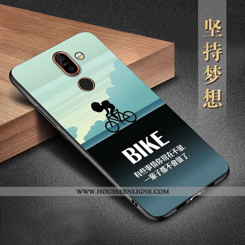 Étui Nokia 7 Plus Silicone Protection Téléphone Portable Coque Incassable Noir Tout Compris