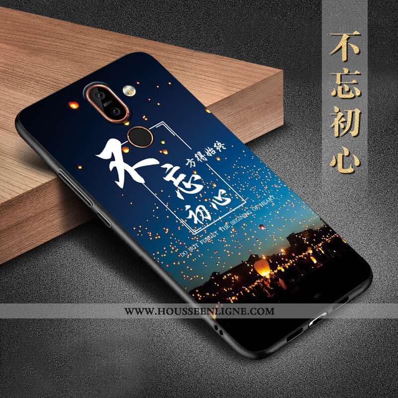 Étui Nokia 7 Plus Silicone Protection Téléphone Portable Coque Incassable Noir Tout Compris