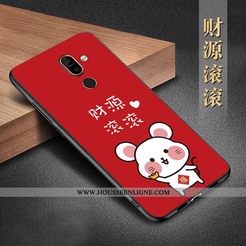 Étui Nokia 7 Plus Silicone Protection Téléphone Portable Coque Incassable Noir Tout Compris