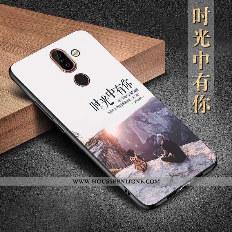 Étui Nokia 7 Plus Silicone Protection Téléphone Portable Coque Incassable Noir Tout Compris
