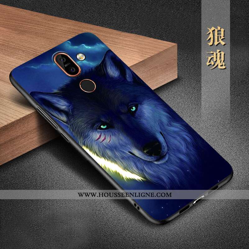 Étui Nokia 7 Plus Silicone Protection Téléphone Portable Coque Incassable Noir Tout Compris