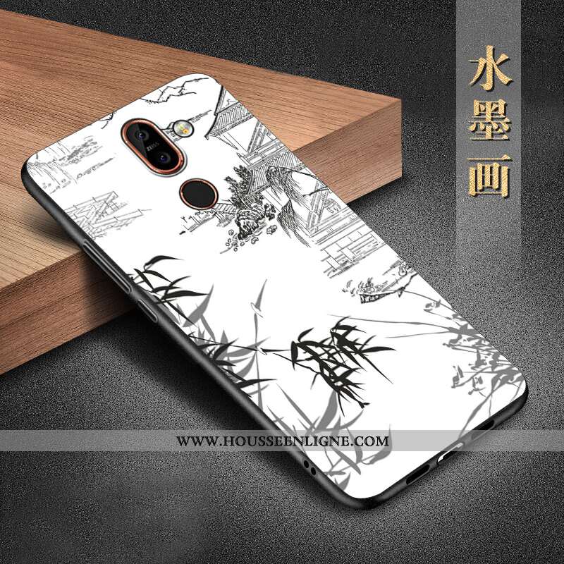 Étui Nokia 7 Plus Silicone Protection Téléphone Portable Coque Incassable Noir Tout Compris