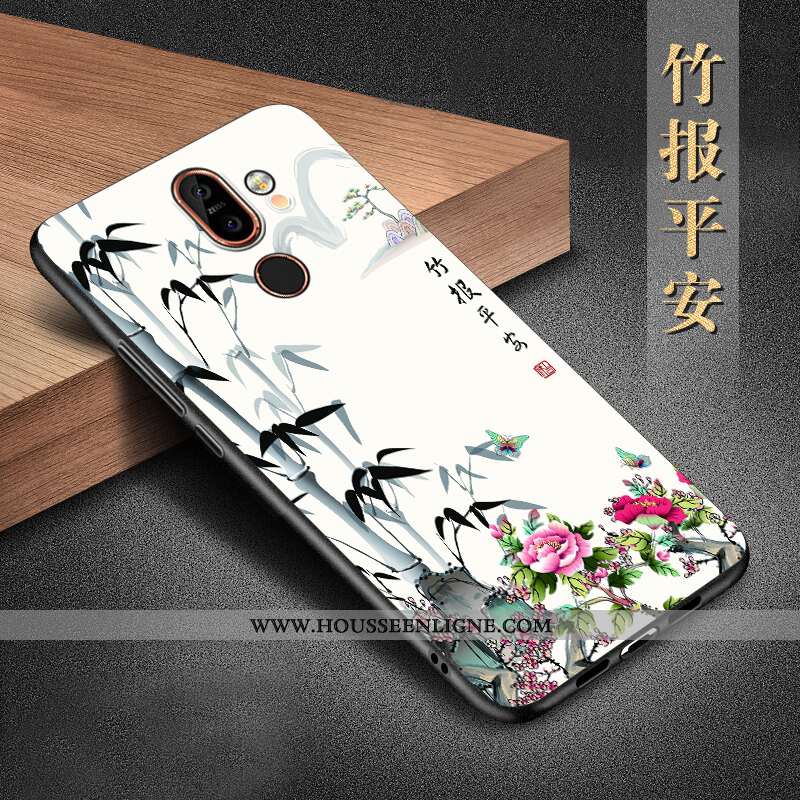 Étui Nokia 7 Plus Silicone Protection Téléphone Portable Coque Incassable Noir Tout Compris