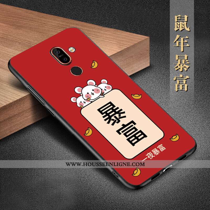 Étui Nokia 7 Plus Silicone Protection Téléphone Portable Coque Incassable Noir Tout Compris