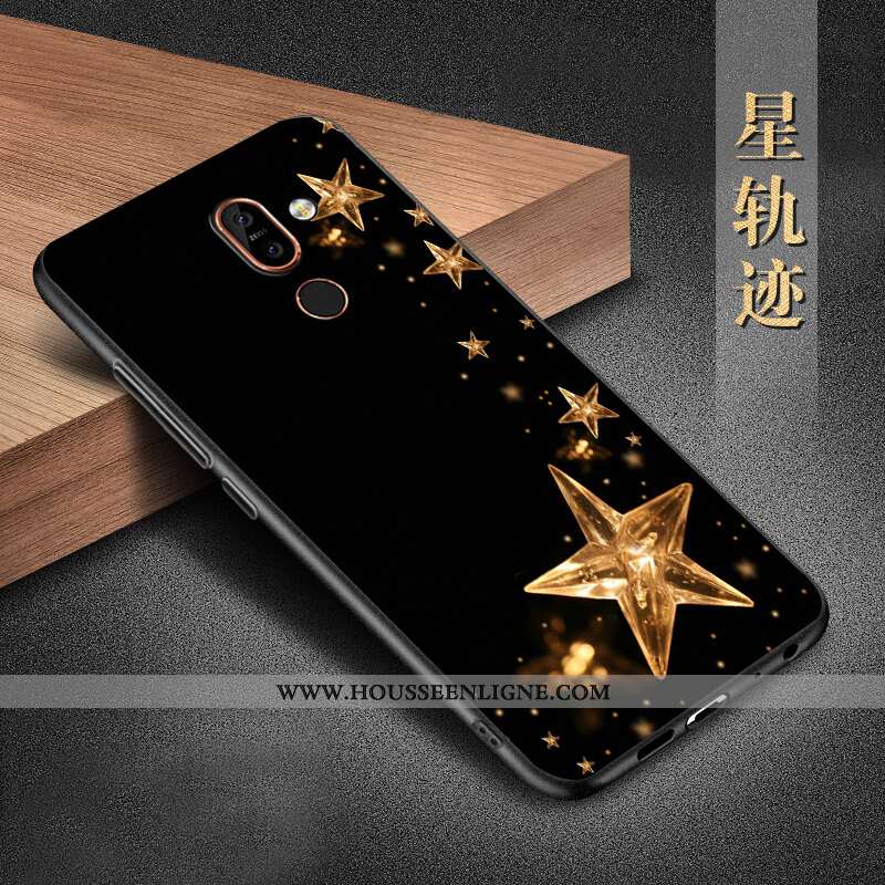 Étui Nokia 7 Plus Silicone Protection Téléphone Portable Coque Incassable Noir Tout Compris