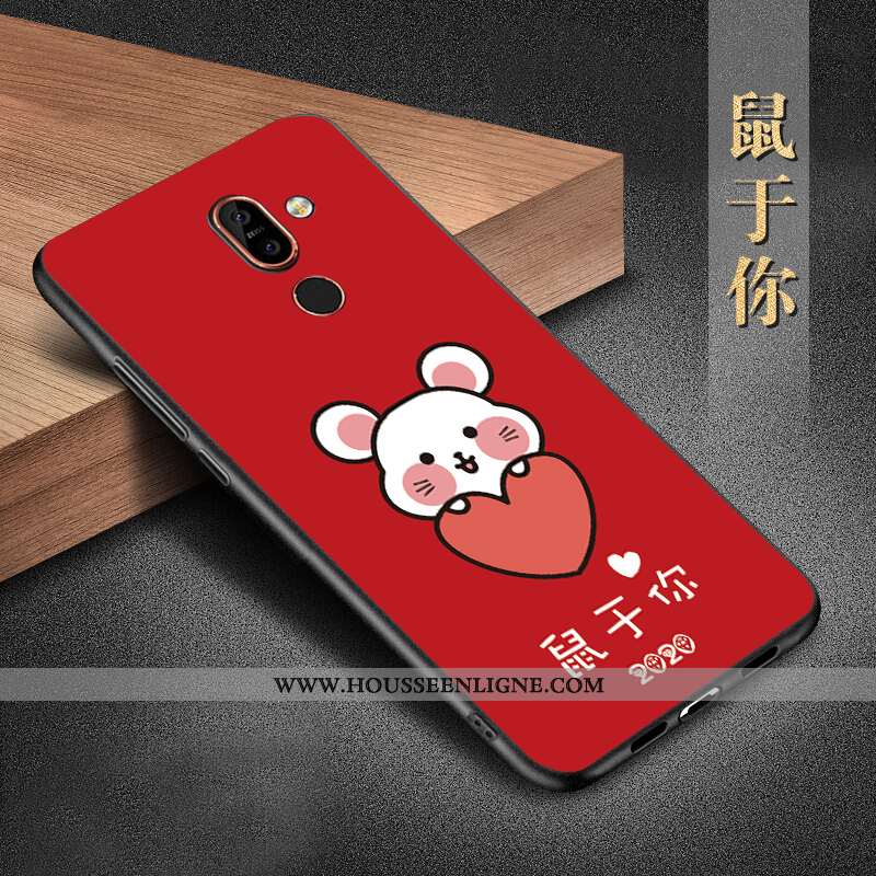 Étui Nokia 7 Plus Silicone Protection Téléphone Portable Coque Incassable Noir Tout Compris