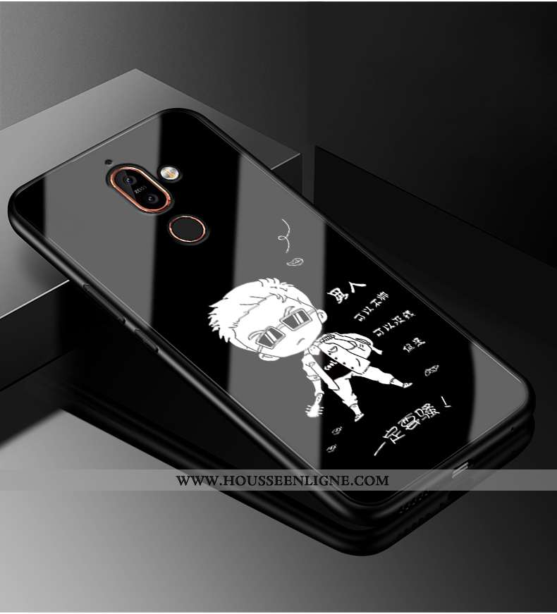 Étui Nokia 7 Plus Tendance Mode Personnalité Coque Rouge Protection Téléphone Portable