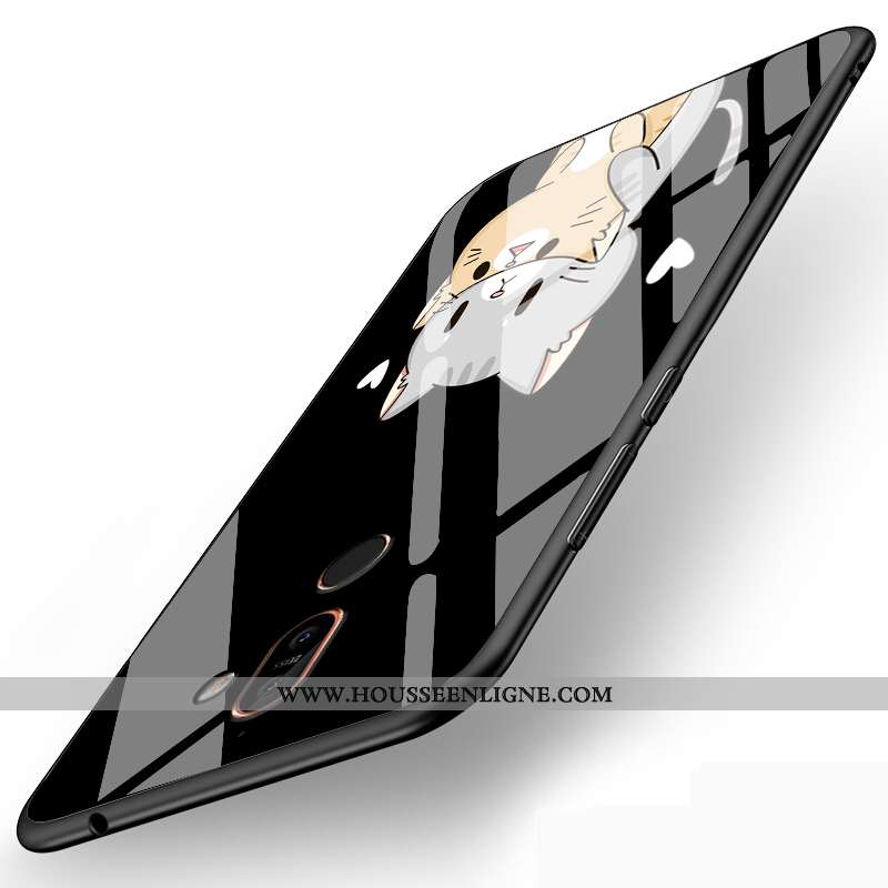Étui Nokia 7 Plus Tendance Mode Personnalité Coque Rouge Protection Téléphone Portable