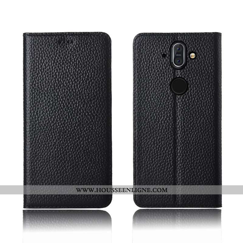 Étui Nokia 8 Sirocco Cuir Fluide Doux Incassable Marron Silicone Tout Compris Haute