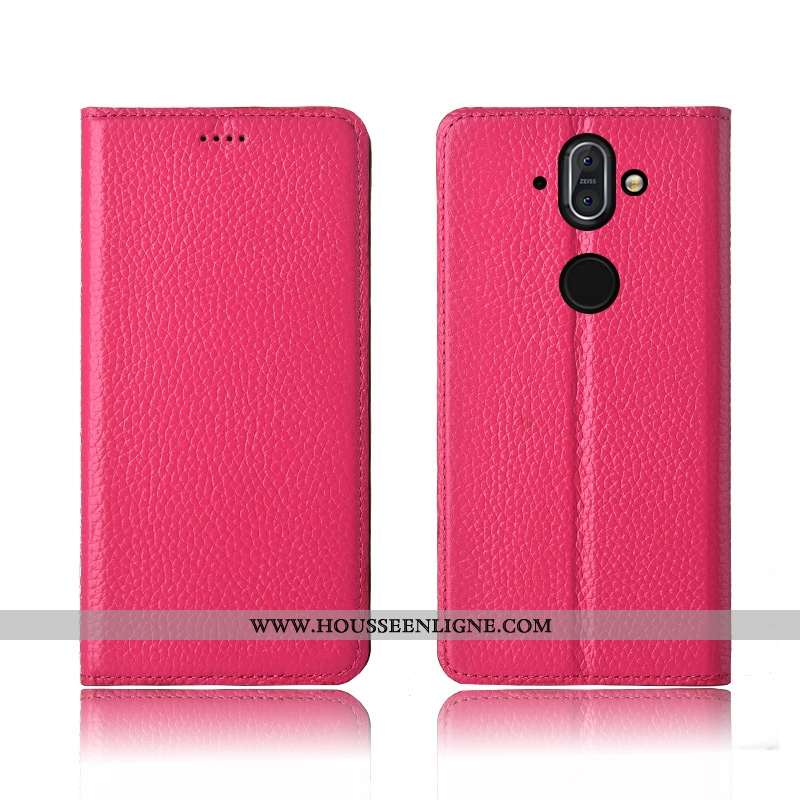Étui Nokia 8 Sirocco Cuir Fluide Doux Incassable Marron Silicone Tout Compris Haute