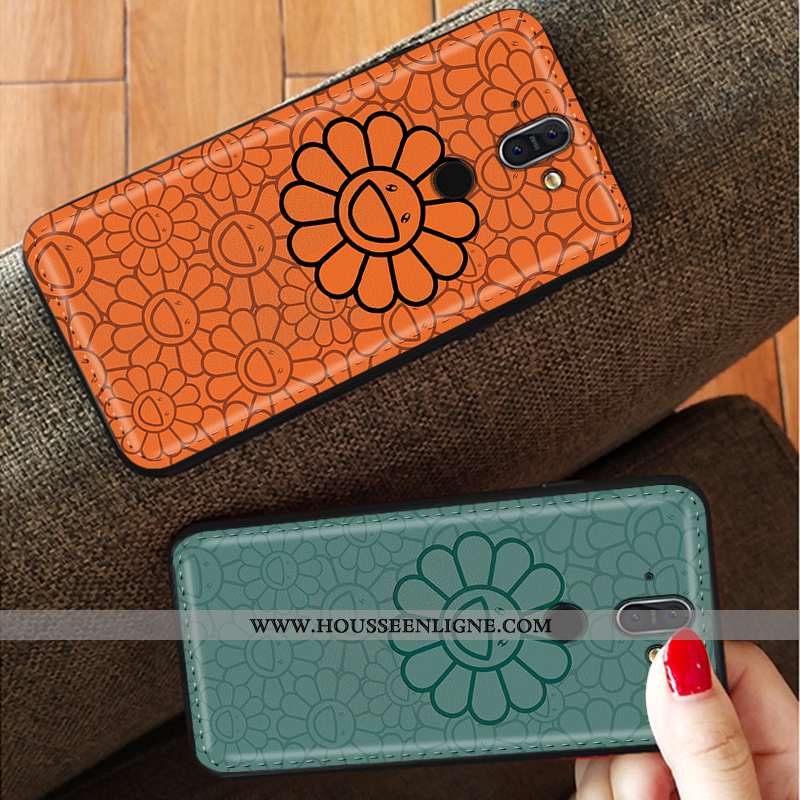 Étui Nokia 8 Sirocco Cuir Modèle Fleurie Tendance Protection 2020 Personnalisé Coque Verte