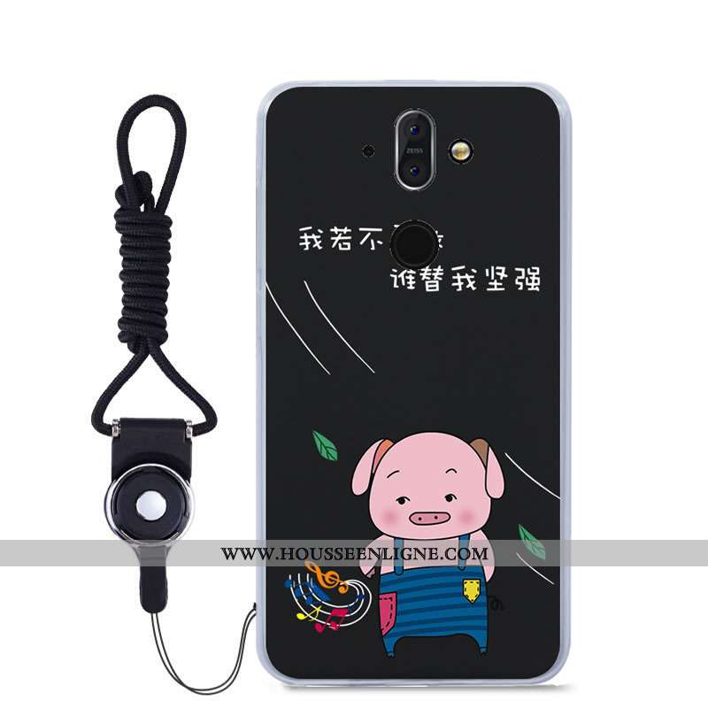 Étui Nokia 8 Sirocco Fluide Doux Téléphone Portable Bleu Couleur Haute Peinture