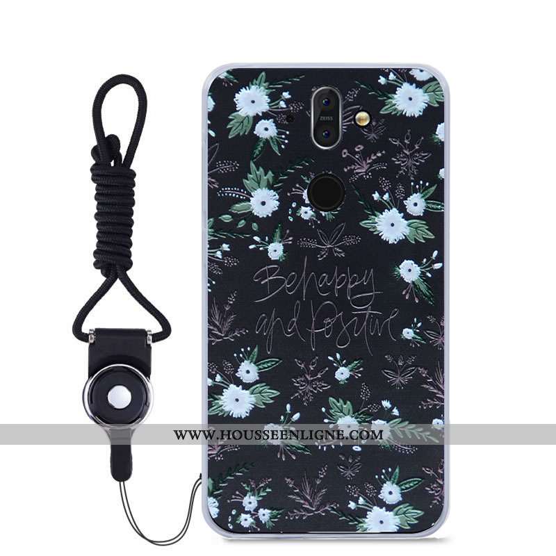 Étui Nokia 8 Sirocco Fluide Doux Téléphone Portable Bleu Couleur Haute Peinture